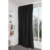 Image de Homemaison - Rideau Phonique Occultant Et Thermique 'moondream' Galon Fronceur Noir 140x260 Cm