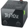 Image de Radio-réveil DAB+ Muse M-189 CDB Double alarme Projection de l'heure LCD Rouge Noir - Neuf