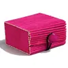 Image de Sachet de 2 Coffres bambou, Fuchsia