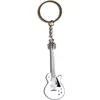 Image de Sachet de 1 porte-clés métal Guitare rock Blanche
