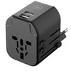 Image de Adaptateur De Voyage Universel Mobility Lab 2x Usb-a Charge Rapide 12 W Noir 1840 W