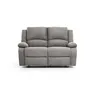 Image de Loungitude   Canapé Relax 2 Places En Microfibre   Inclinaison Jusqu'à 170°   Repose-pieds Relevable   Confort Optimal   Gris