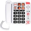 Image de Swissvoice Xtra 1110 U Téléphone filaire senior - Grosses touches ergonomiques, volume sonnerie et écoute amplifiés, touches mémoire photo, fonction mains libres, compatible aides auditives