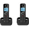 Image de Téléphone sans fil duo avec répondeur noir - Alcatel - F860DUONOIR -