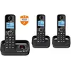 Image de Téléphone sans fil trio avec répondeur noir - Alcatel - F860VOICETRIONOIR -