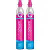 Image de Lot de 2 cylindres de gaz co2 60l quick connect pour machine à gazéifier - Sodastream - 2 X CYLINDRE QUICK CONNECT -