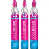 Image de Lot de 3 cylindres de gaz co2 60l quick connect pour machine à gazéifier - Sodastream - 3 X CYLINDRE QUICK CONNECT -