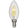 Image de Ampoule À Filament Led Flamme, Culot E14, 4w Cons. (40w Eq.), Lumière Blanc Neutre - Rfv470fcw - Xanlite