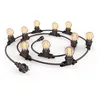 Image de Guirlande Guinguette Led Noire, X10 Ampoules Vintage E27 Incluses, 5m Extensible, Conso 43w - Grl5230vbp45f - Xanlite