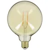 Image de Xanlite - Ampoule Led Déco Globe (g125) / Vintage Au Verre Ambré, Culot E27, 7w Cons. (50w Eq.), 638 Lumens, Lumière Blanc Chaud - Rfde800b125a