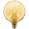 Image de Xanlite   Ampoule Led E27 G125 Verre Ambré 4w 200 Lumens Blanc Chaud   Éclairage Vintage   Rfdhe200b125s