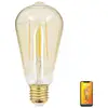 Image de Ampoule Led Connectée Éclairage Multi-blancs, Filament E27 St64 Au Verre Ambré, 4,9w Cons. Variation De Luminosité - Krfde470stacct - Kozii