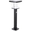 Image de Borne Solaire Carrée Noire 600 Lm éclairage Autonome Puissant 600 Lumens - Prestations Desamais