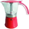 Image de Cafetière Italienne Rouge 6 Tasses - Incasa