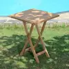 Image de Teck'attitude - Table Pliante Carré En Teck Massif Bistrot 60 X 60 Cm