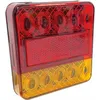 Image de Feu Arrière Carré Led 12v 4 Fonctions Cabochon Orange/rouge - Blister - Top31760003 - Topcar