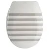 Image de Msv - Abattant Wc Thermo Dur Seauville Gris & Blanc - Charnières Ps