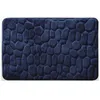 Image de Tapis De Bain Microfibre Pebble 40x60cm Bleu Marine Msv
