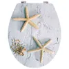 Image de Abattant Wc Mdf Etoile De Mer - Charnières Inox Msv