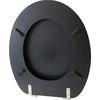 Image de MSV 3700703993421, Rallongé, Siège de toilette dur, Noir, Plaques MDF, 365 mm, 425 mm
