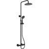 Image de Colonne de douche Thermostatique finition Noire Mate - 133x28x52 cm - MOLLY BLACK