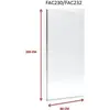 Image de Paroi de Douche 80x200cm - Verre Trempé Transparent 8mm - Profilé Chrome - FREEDOM 2 CHROMED