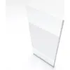 Image de Paroi de Douche 90x200cm - Verre Trempé Dépoli 8mm - Profilé Chrome - FREEDOM 2 FROSTED
