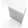Image de Paroi de Douche avec Bande Miroir 120x200cm - Verre 8mm - Profilé Chrome - FREEDOM 2 MIRROR
