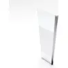 Image de Volet pivotant pour paroi de douche fixe - 40x200cm - Verre 6 mm avec bande dépolie - Profile Chromé