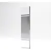 Image de Volet pivotant pour paroi de douche fixe - 40x200cm - Verre 6mm avec bande miroir - Profile Chromé