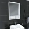 Image de Aurlane - Miroir Salle De Bain 50x70cm Avec Étagères - Nordik Hylla