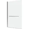 Image de Pare baignoire Pivotant avec Porte-Serviette 85x150cm - Profilé Chrome - Verre 6mm - TSHAPE CHROMED