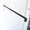 Image de Barre De Fixation Extensible 70-100cm Noir Mat Pour Douche A L'Italienne - Fixation Murale
