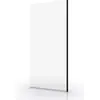Image de Paroi de Douche 90x200cm - Verre Trempé Transparent 8mm - Profilé Noir - FREEDOM 2 BLACK