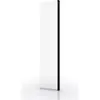 Image de Volet pivotant pour paroi de douche fixe - 40x200cm - Verre transparent 6mm - Profile Noir Mat
