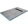 Image de Receveur de Douche a Carreler 80x120cm - Grille Caniveau linéaire Noir Mat