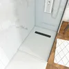 Image de Aurlane - Receveur De Douche A Carreler 80x120cm - Grille Caniveau Linéaire Noir Mat