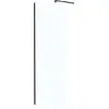 Image de Paroi de Douche 70x195 cm en Verre Trempé 5 mm - Finition Noire - DARK ELEMENTARY