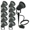 Image de Lot De 10 Spots Extérieurs À Piquet Pour Led Gu10 Éclairage De Jardin