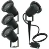 Image de Lot De 4 Spots Piquets Extérieur Ip65 Pour Led Gu10 Éclairage De Jardin Gabin