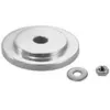 Image de Cuivrinox - Fixation Traversante  40 - Platine : Ø 45 Mm - Pour Tube De Diamètre : 40 Mm - Décor : Poli - Matériau : Inox - Tige : M10