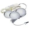 Image de Kit De 3 Spots Led Ronds Encastrables Sun - 3,5 W - Angle D'Éclairage : 108° - Couleur De La Lumière : Blanc Neutre - Décor : Inox - Encastrement : Ø 57 X 10 Mm Vokil