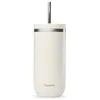 Image de QWETCH - Cold Cup Isotherme 600ml Sable - 24h Glacé & 12 Froid - Inox Recyclé, Anti-Éclaboussure - Idéale pour Boissons Fraîches, Bubble Tea et Café Glacé en occasion ou reconditionné