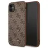 Image de Étui Guess 4G Metal Gold Logo pour iPhone 11, marron - Neuf
