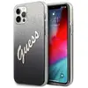 Image de Etui Guess do iPhone 12/12 Pro 6,1 czarny Glitter Gradient Script - Neuf