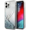 Image de Étui Guess pour iPhone 12 Pro Max bleu Glitter Vintage Script - Neuf
