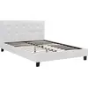 Image de Lit double en pvc "Julia" - 160 x 200 cm - Blanc