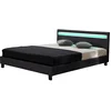 Image de Habitat Et Jardin - Lit Led 'maria' - 140 X 190 Cm - Noir