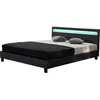 Image de Habitat Et Jardin - Lit Led 'maria' - 160 X 200 Cm - Noir