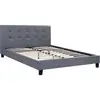Image de Habitat Et Jardin - Lit Double En Pvc 'julia' - 140 X 190 Cm - Gris